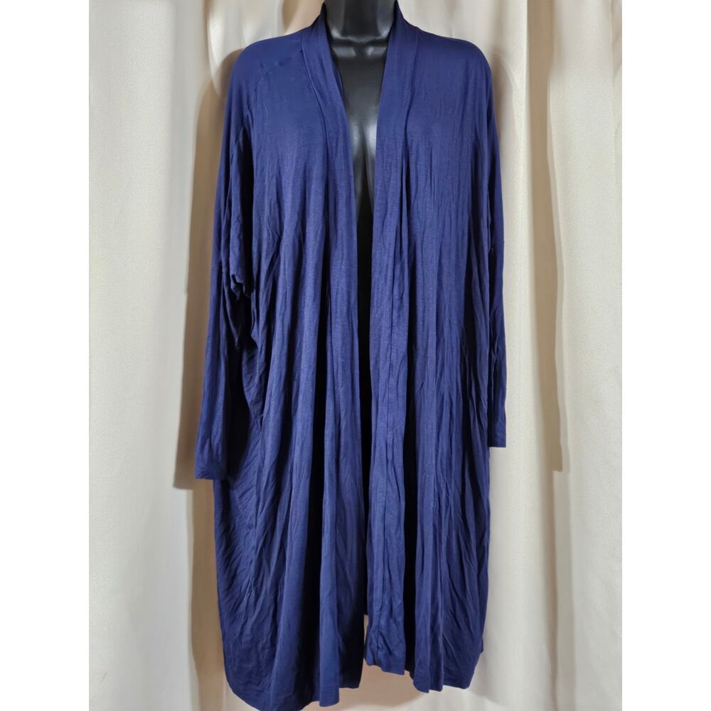 UGG Judith Long Cardigan Navy Blue Open Front Duster XS/S 1101509 Loungewear